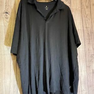 ZELOS Men's Classic Black Polo Shirt